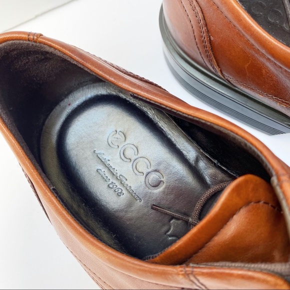 Ecco Brown Leather Almond Toe Shoes US10/EU44 main image 5